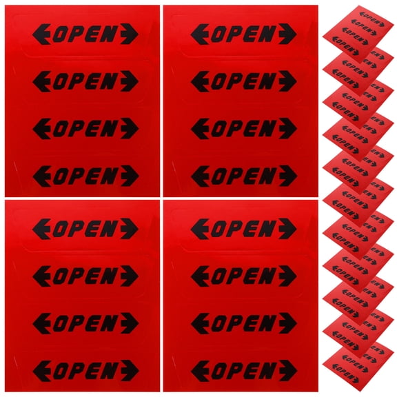 DEEPCRAFF 60Pcs Red High Brightness Reflective Tape Strip Car Safety Warning Stickers Outdoor