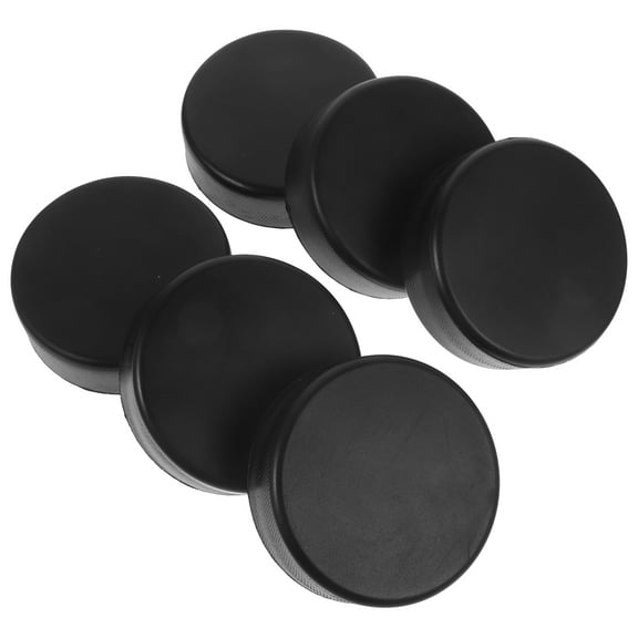 DEEPCRAFF 6Pcs Official Regulation Black Hockey Puck for Training and Competition