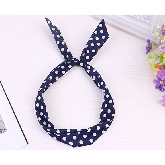 DEEPCRAFF 6Pcs Bowknot Elastic Hair Tie Assorted Color Creaseless Ponytail Holder Ribbon Bands