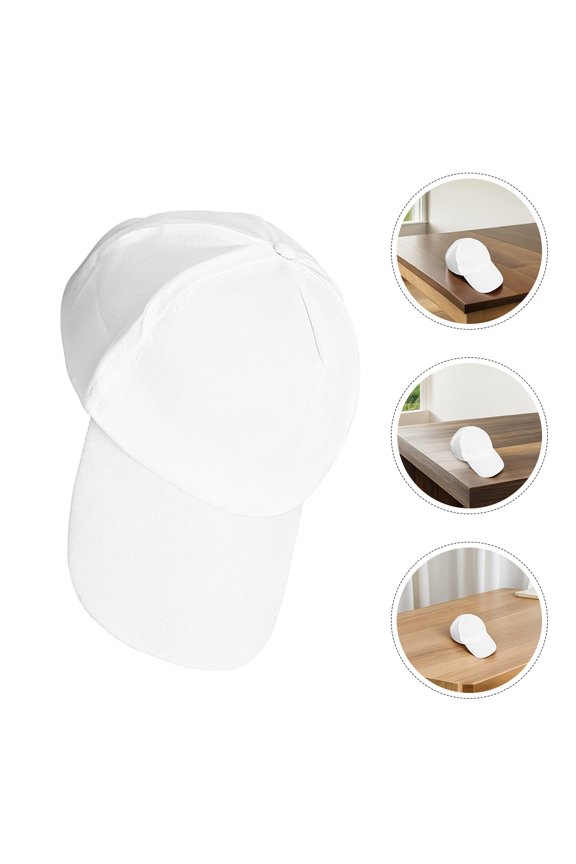 6Pcs Baseball Hat Blank White for Drawing Artistic Expression Sun Protection for Outdoor Activities