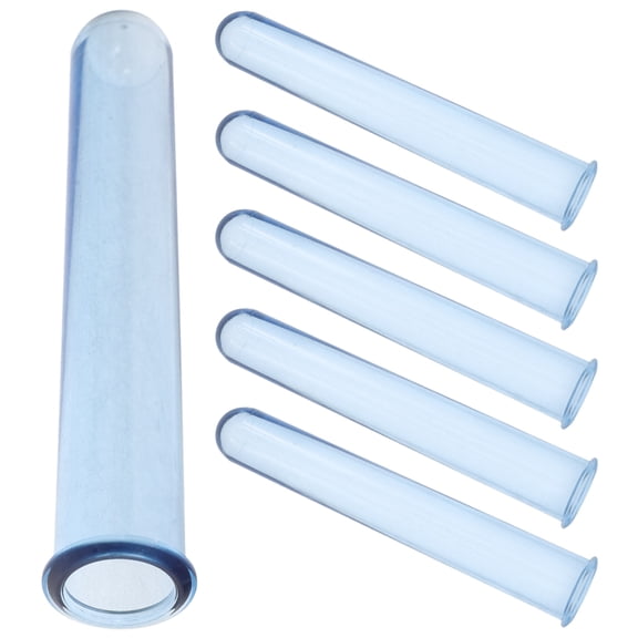 DEEPCRAFF 6Pcs Blue Clear Test Tube Vases for Flower Arrangement Home Office Decor