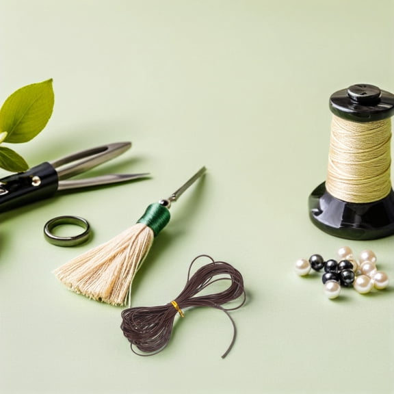 DEEPCRAFF 6-Piece Flexible Waxed Thread in Coffee Color for Bracelet Making, Necklace Crafting, Jewelry Design Supplies