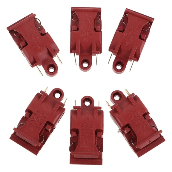 DEEPCRAFF 6-Pack Kettle Thermostat Replacement Dark Red Auto Safety Temperature Control for Electric Kettles