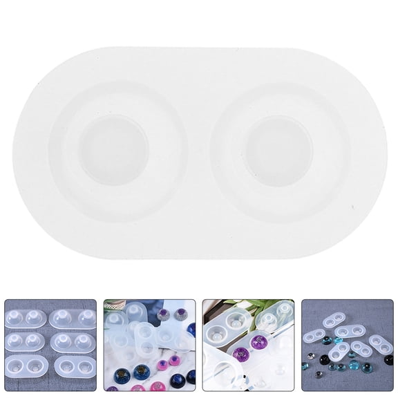 DEEPCRAFF 6-Piece Epoxy Ornament Molds Set for Crafts, Resin Art, Artists, Hobbyists, White Silicone Molds