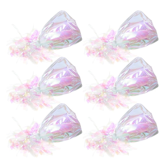 DEEPCRAFF Foil Balloon Weights Vibrant Look Easy Setup for Home Table Decorations 6Pcs