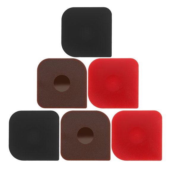 DEEPCRAFF 6 Pcs Kitchen Scraper Set, Assorted Color Plastic Dough Scrapers for Baking, Grease Removal & Counter Cleaning