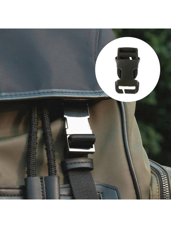 6pcs Detachable Backpack Side Release Buckle Clip 2.5cm Dark Green