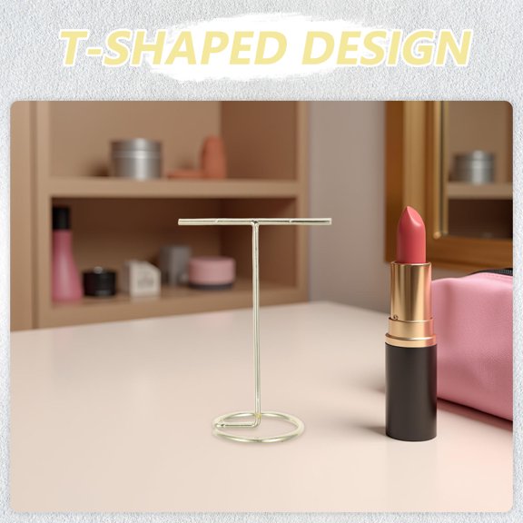 DEEPCRAFF 6Pcs Metal Jewelry Holder with Elegant T Bar Design for Earring Hanging and Necklace Display