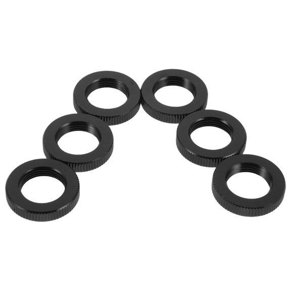 DEEPCRAFF 6Pcs Portable Tripod Screw Thread Adapter Nut Black for Microphone Mounting Use