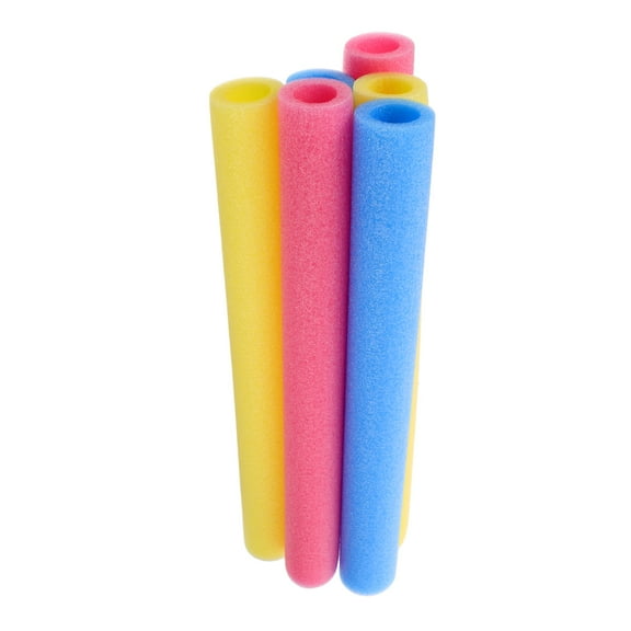 DEEPCRAFF 6-Pack Red Replacement Enclosure Poles with High Density Foam Padding for Trampoline Safety and Home Use