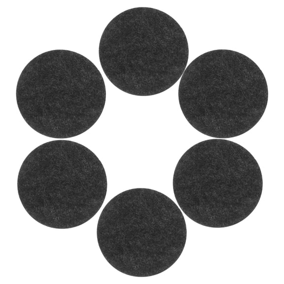 DEEPCRAFF 6Pcs Saucer Plant Coaster Black Felt Round Absorbent for Indoor Use Bar Owners