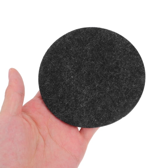 DEEPCRAFF 6Pcs Saucer Plant Coaster Black Felt Round Absorbent for Indoor Use Bar Owners