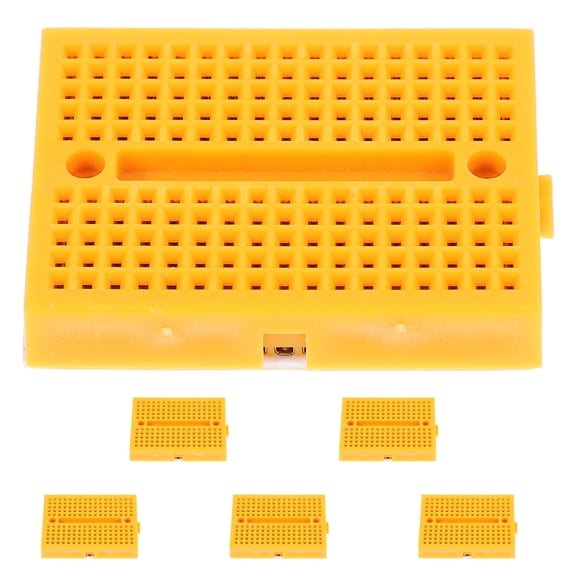 DEEPCRAFF 6-Piece ABS Small Breadboard Kit for Electronics Projects and Circuit Service Parts Enthusiasts