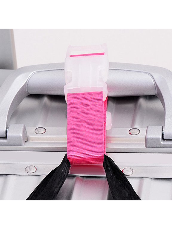 6-Pack Assorted Color Suitcase Straps with Buckles for Secure Luggage Binding and Travel Safety