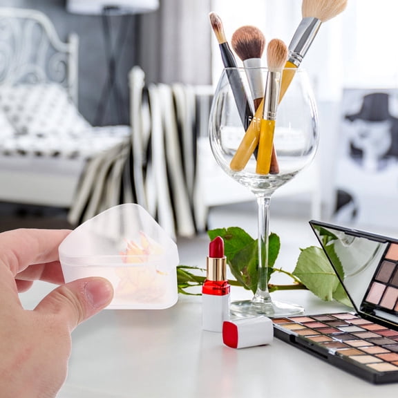 DEEPCRAFF 6-Pack White Makeup Sponge Cases with Multi-Functional Design for Travel and Home Storage Organizer
