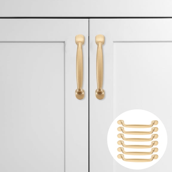 DEEPCRAFF 6-Pack Alloy Cabinet Handles for Decorative Drawers and Kitchen Cabinets