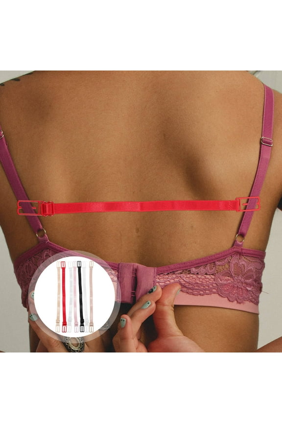 7Pcs Elastic Button Extension Strap Set Adjustable Length For Women Bras