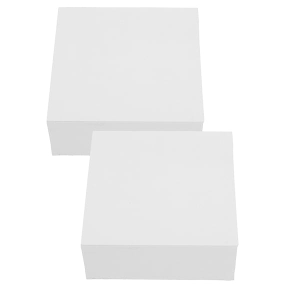 DEEPCRAFF 800Pcs Non Adhesive White Memo Paper Cube Square Note Pad for Organized Desk Notes