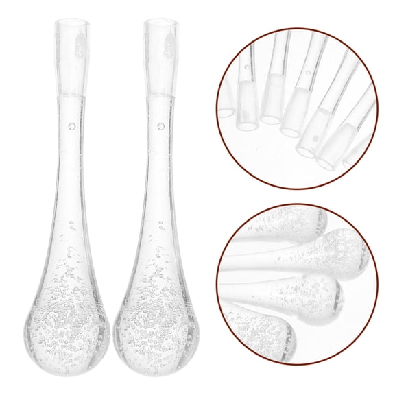 DEEPCRAFF 80Pcs Hanging Teardrop Decorative LED String Lights with Transparent Bubble Lamp Shades