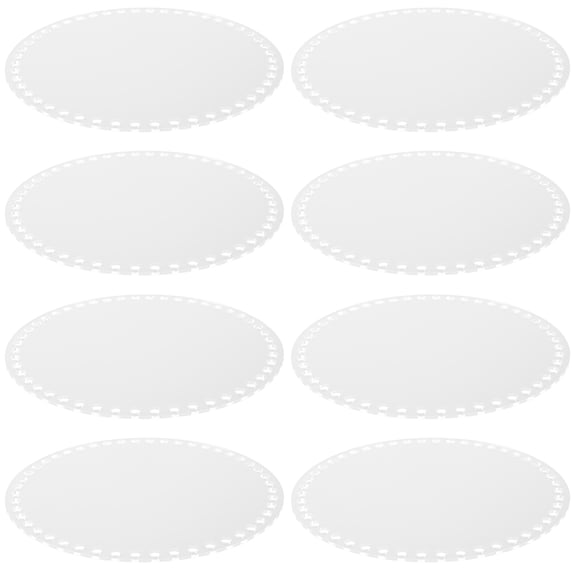 DEEPCRAFF Transparent Acrylic Base for Crochet Stylish Lightweight 8Pcs