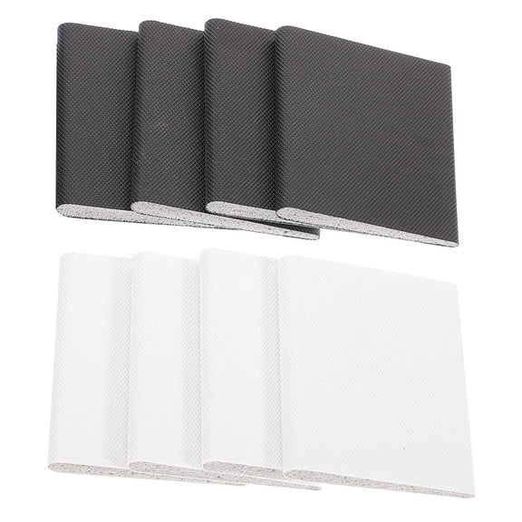 DEEPCRAFF 8Pcs Draft Stopper Corner Pads Black Sponge Dustproof For Home Car
