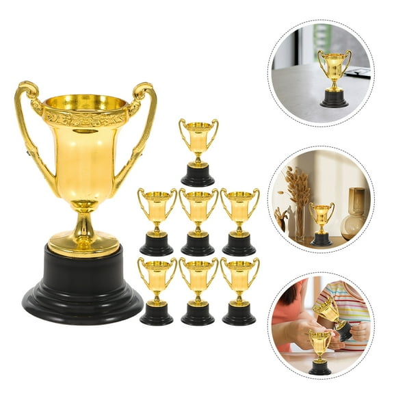 DEEPCRAFF Plastic Small Trophy Encouragement 8Pcs