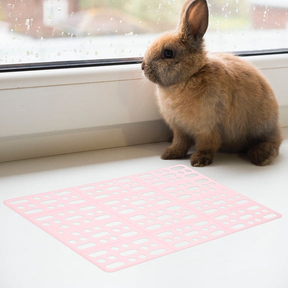 DEEPCRAFF Plastic Anti-Skid Pet Cage Mats for Small Animals, Ideal for Bathroom and Kitchen Use