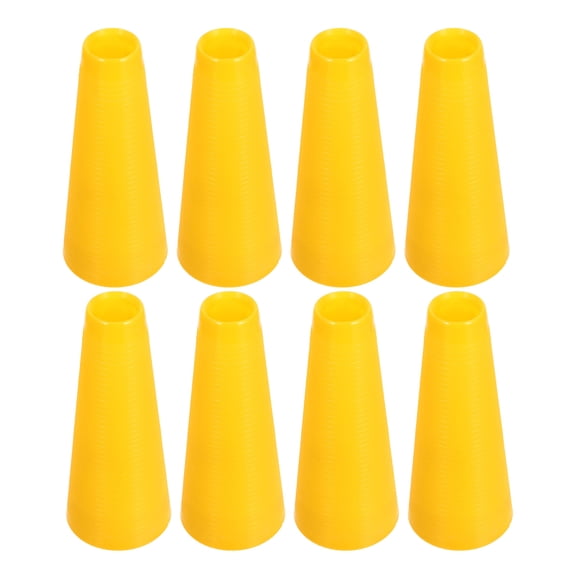 DEEPCRAFF 8Pcs Yellow Plastic Yarn Bobbins for Crafting Stable Embroidery Thread Spool Holders