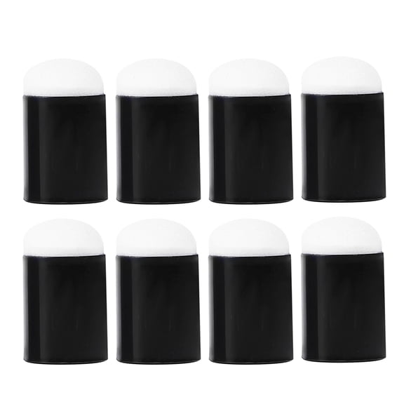 DEEPCRAFF 8Pcs Small Sponge Dauber Set Black for Texture Painting Tools and Craft Painting Projects