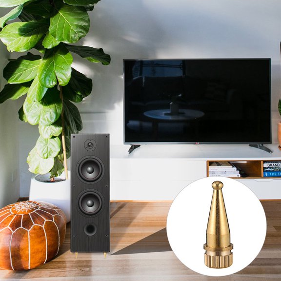 DEEPCRAFF 8Pcs Speaker Copper Spike Supports Shockproof Speaker Isolation Pads Stand