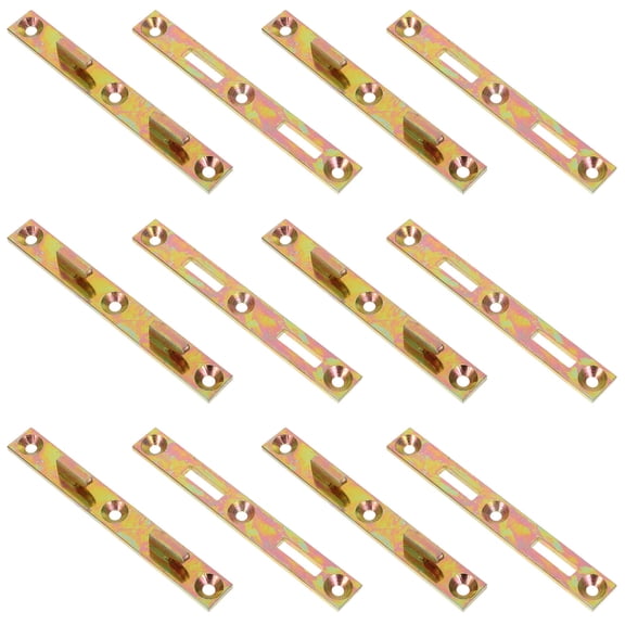 DEEPCRAFF 8Sets Heavy Duty Bed Rail Hardware Kit Iron Bed Frame Brackets for Secure Support and Silent Performance