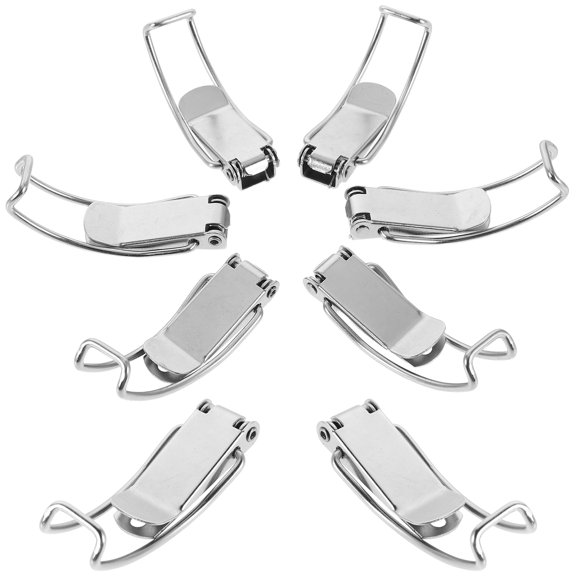 DEEPCRAFF Spring Buckle Latches Heavy Duty Metal for Sealed Pails 8Pcs