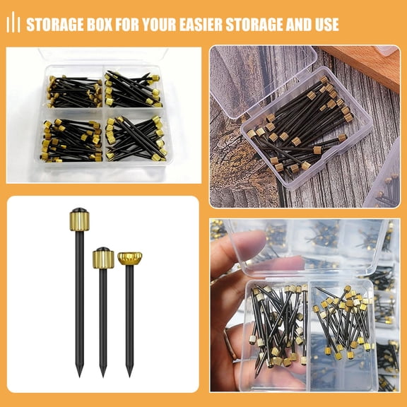 DEEPCRAFF 90Pcs Wall Hanging Nails Black Copper for Office Home and Restaurant Picture Frames
