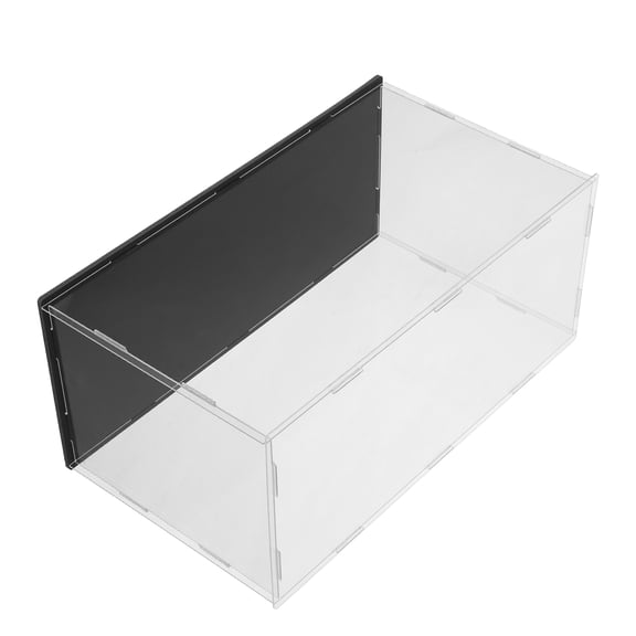 DEEPCRAFF Acrylic Baseball Cap Display Stand with Clear Case and Minimalist Black Base for Collectors and Sports Fans