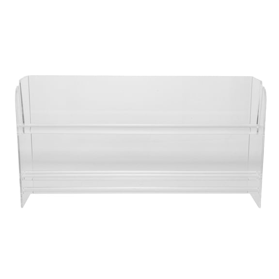 DEEPCRAFF Adjustable Transparent Acrylic Label Dispenser for Multiple Sticker Rolls Desk Organizer