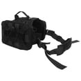 thumbnail image 1 of DEEPCRAFF Large Dog Saddlebag Black Nylon with Adjustable Fit for Outdoor Adventures, 1 of 8