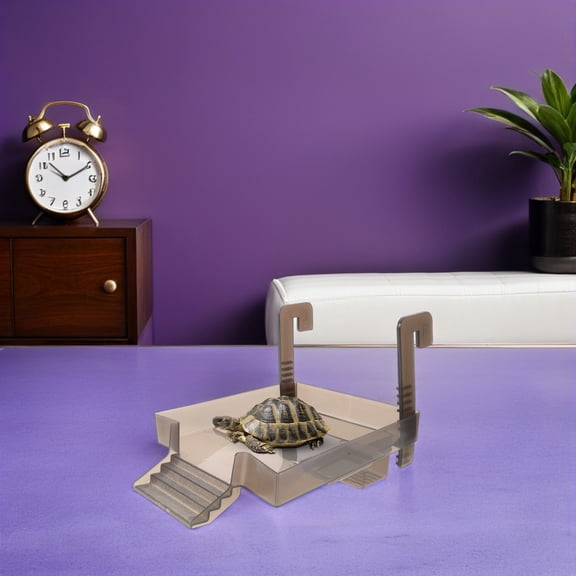 DEEPCRAFF Spacious Turtle Climbing Platform with Hooks for Aquarium and Terrarium