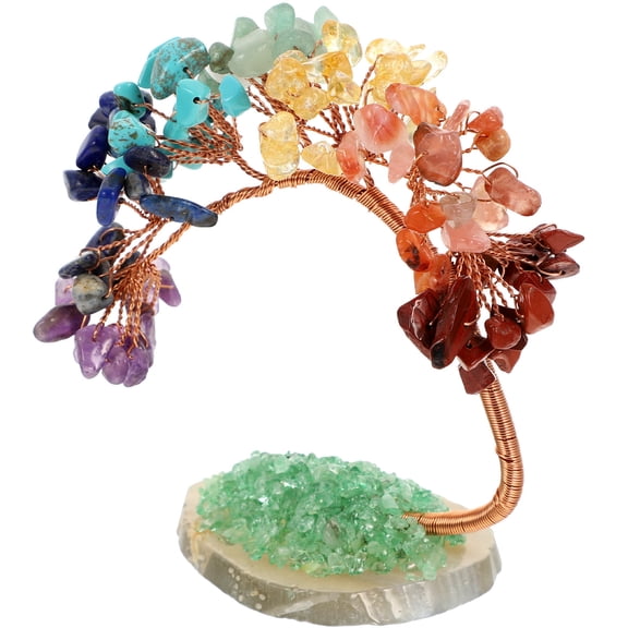 DEEPCRAFF Crystal Tree Life Ornament Multi Color Desktop and Home Decorative Statue