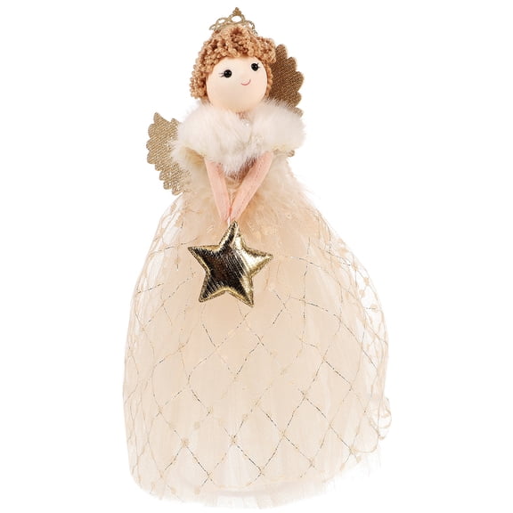 DEEPCRAFF Christmas Angel Decoration with Soft Fabric, Perfect for Shelf, Garden, and Holiday Home Display