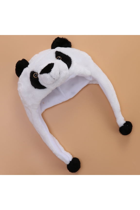 Comfortable Plush Animal Hood Hat with Flaps Ideal for Winter Events