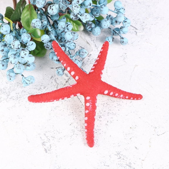DEEPCRAFF Red Plastic Star Aquarium Decoration for Fish Tank Landscape