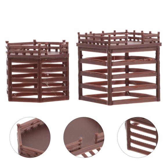 DEEPCRAFF Brown Aquarium Platform Decor for Fish Tanks and Turtle Habitats, Versatile Micro Landscape Accessory for Aquatic Pets