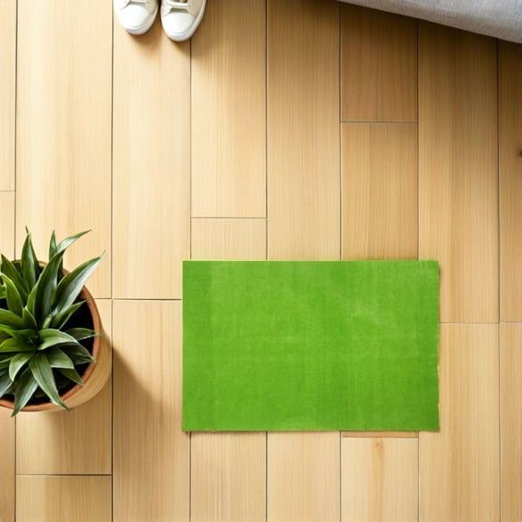 DEEPCRAFF Light Green Artificial Grass Pad for Model Making, Nylon Craft Material, 1 Piece for Decorative and Projects