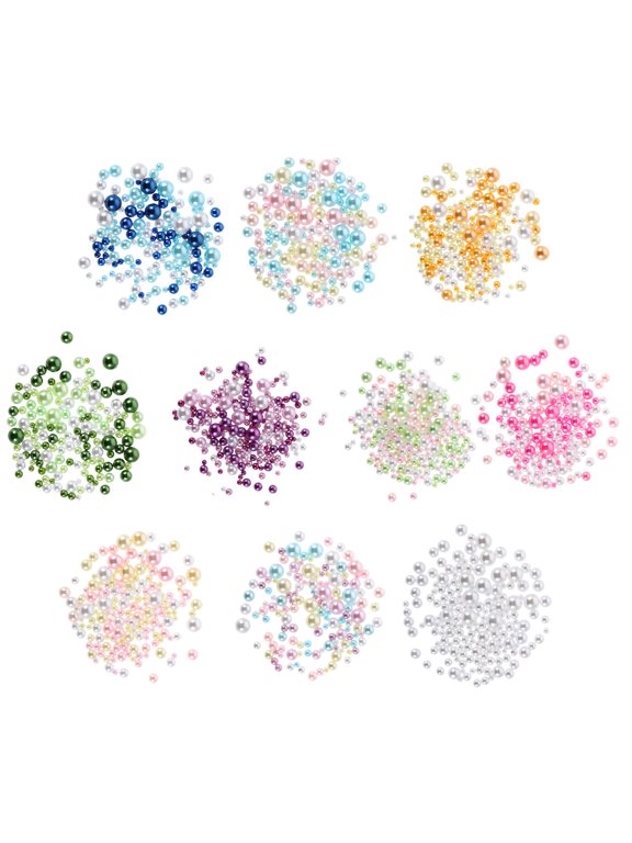Assorted Color Plastic Beads ABS Charms for Versatile DIY Projects