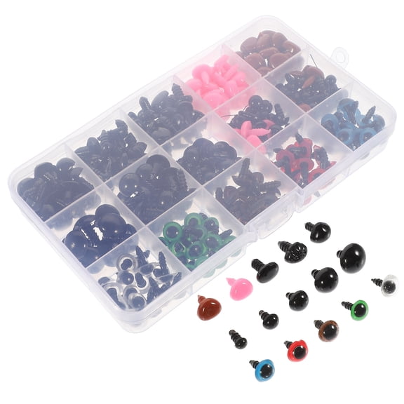DEEPCRAFF Assorted Color Plastic Safety Eyes 3D Effect for Craft and Decor