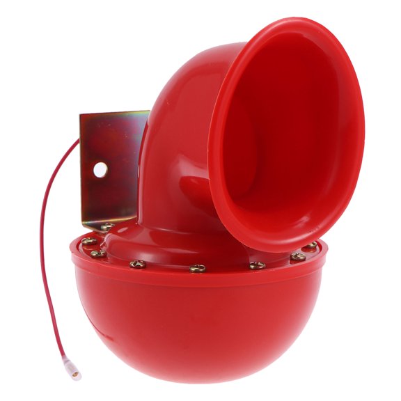 DEEPCRAFF Red Auto Electric Horn Loud Snail Speaker for Cars and Motorcycles