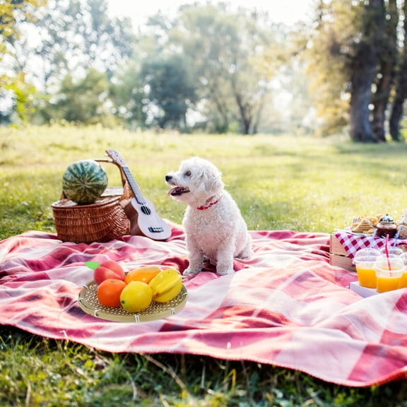 DEEPCRAFF Bamboo Food Tray Bread Storage Basket Light Green 1Pcs