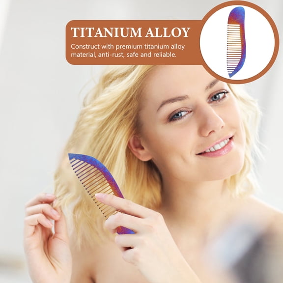 DEEPCRAFF Multi-Color Barber Comb Titanium Alloy Anti-Rust for Hair Cutting Styling