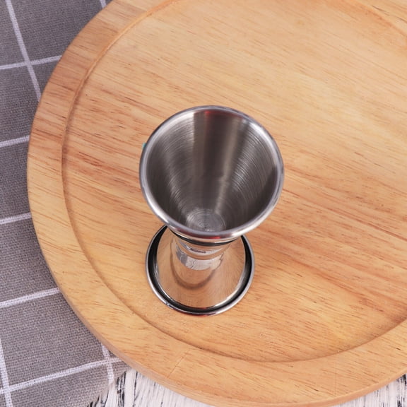DEEPCRAFF Stainless Steel Spirit Measure Cocktail Jigger Measuring Cup Silver 1Pcs