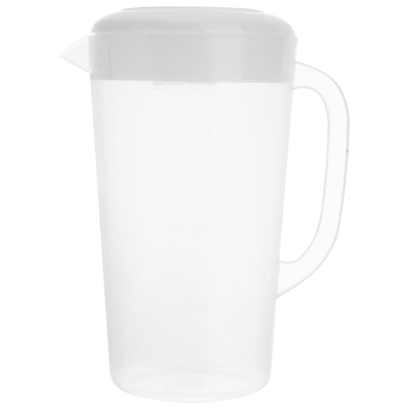 DEEPCRAFF Beige Juice Pot Plastic Cold and Hot Resistant Beverage Pitcher for Family Use